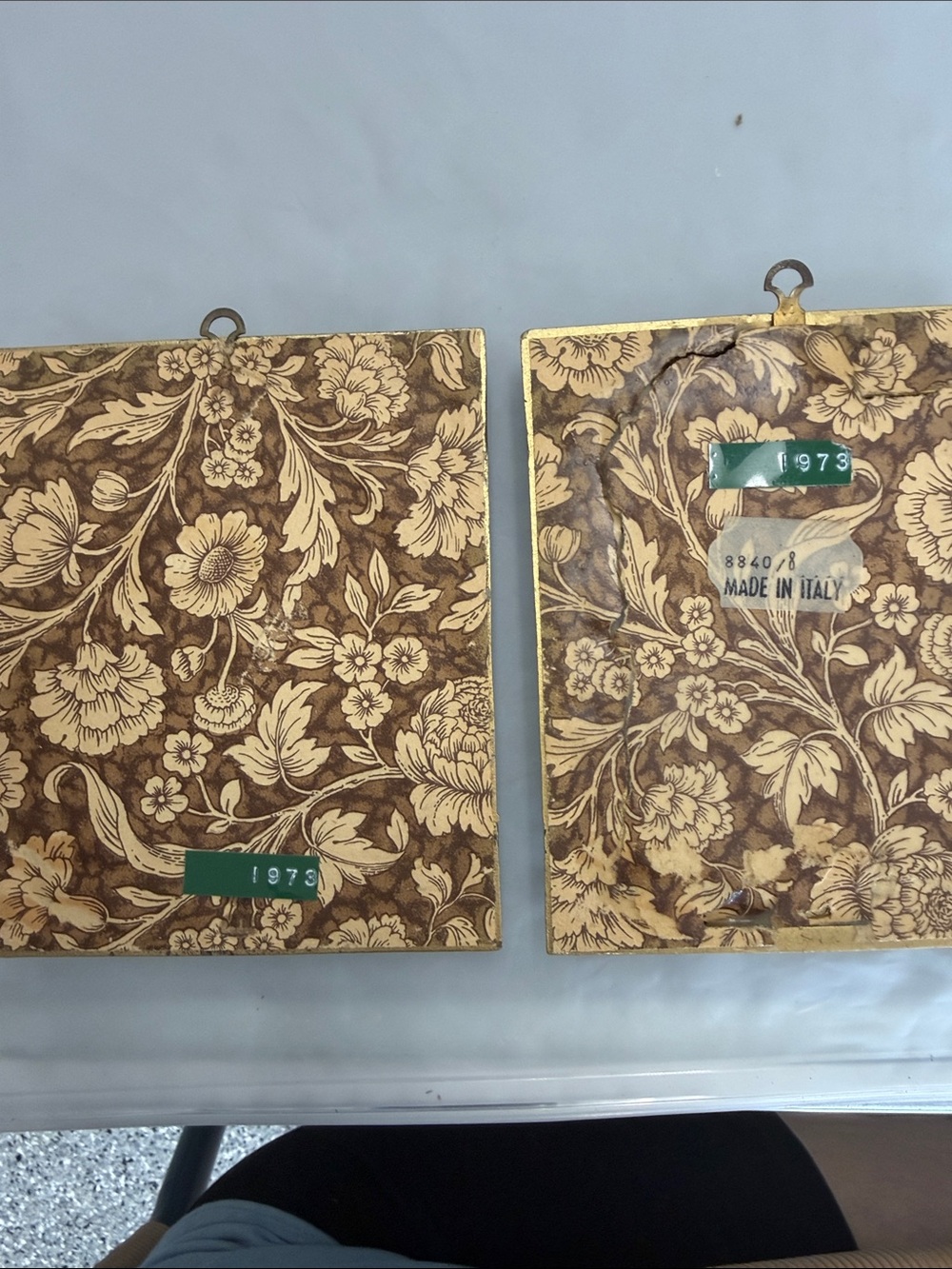 Ornate Gold Floral Picture Frame Pair - Home Accents Style - Picture 2 of 4